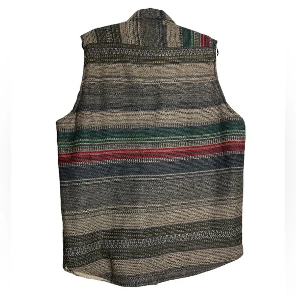 Exclusive Paragraff clothing Co wool blend Sherpa lined Size Large long vest - Picture 7 of 12